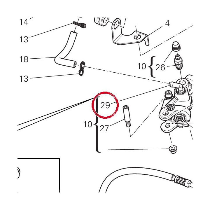 Raccord tuyau 63140081A — réf. 63140081A | Ducati Store