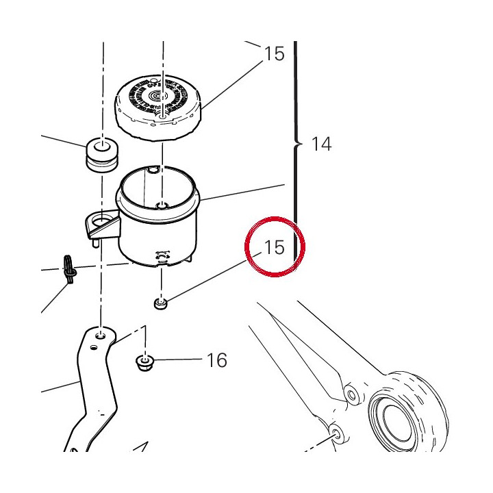 Couvercle réservoir liquide — réf. 89340211A | Ducati Store