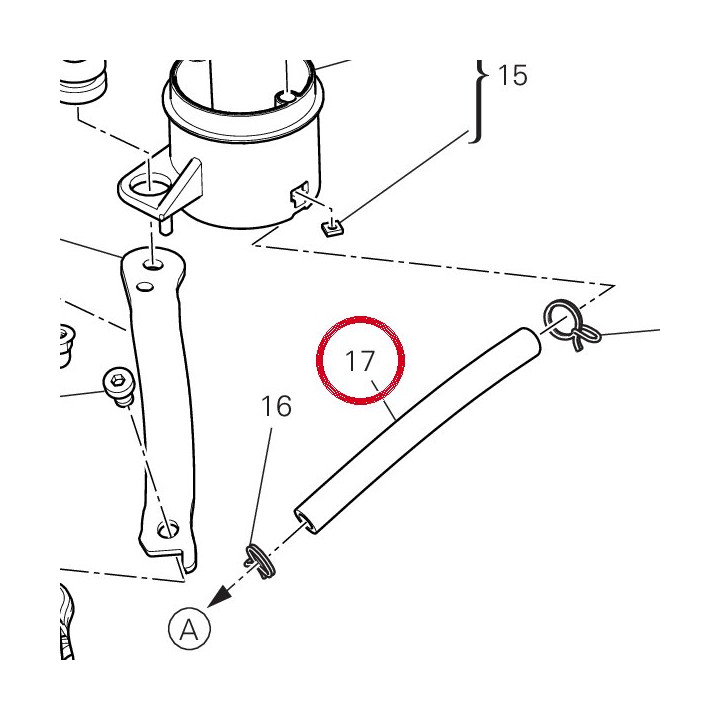 Tuyau 93310771A — réf. 93310771A | Ducati Store