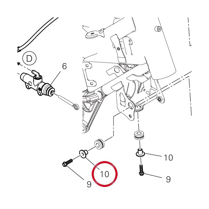 Entretoise 71610031A — réf. 71610031A | Ducati Store