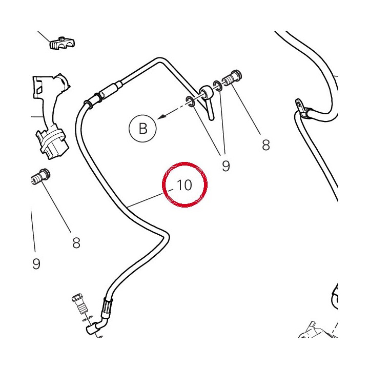 Durite maître cylindre — réf. 61912031C | Ducati Store