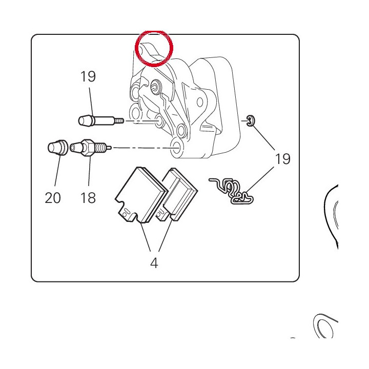 Réservoir liquide freins — réf. 58540311A | Ducati Store