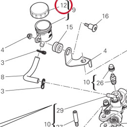 Capot Maitre-Cylindre — réf. 89340241A | Ducati Store