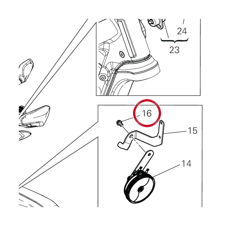 Vis tef M6X10 77210591A — réf. 77210591A | Ducati Store