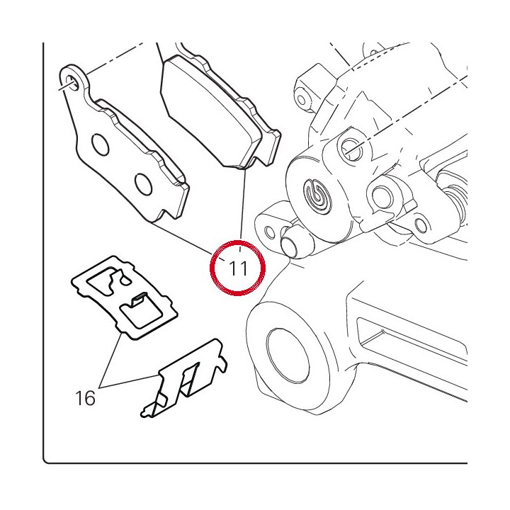 Jeu plaquettes frein — réf. 61342011A | Ducati Store