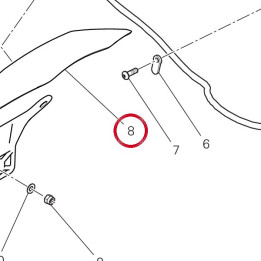 Bavette Garde-Boue 4601I661A — réf. 4601I661A | Ducati Store