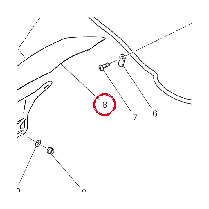 Bavette Garde-Boue 4601I661A — réf. 4601I661A | Ducati Store