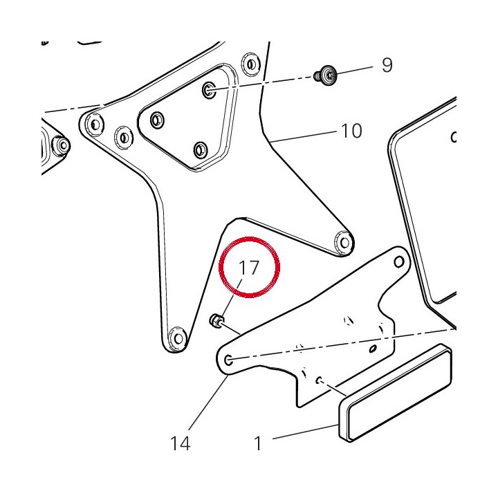 Écrou elastique 74950011B — réf. 74950011B | Ducati Store