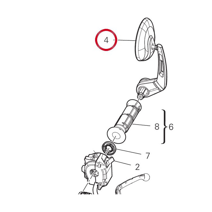 Miroir — réf. 52310562A | Ducati Store