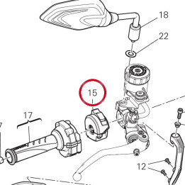 Commutateur droit 65010271C — réf. 65010271C | Ducati Store