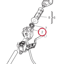 Commutateur gauche 65110611A — réf. 65110611A | Ducati Store