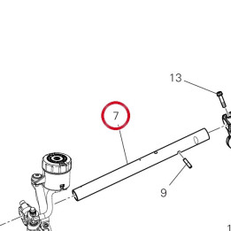 Tube Demi-Guidon droit — réf. 87514122AA | Ducati Store