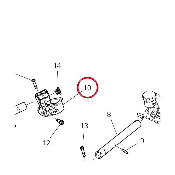 Bracelet guidon droit — réf. 36015591AA | Ducati Store