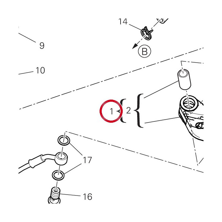Maitre-Cylindre embrayage — réf. 63041591A | Ducati Store