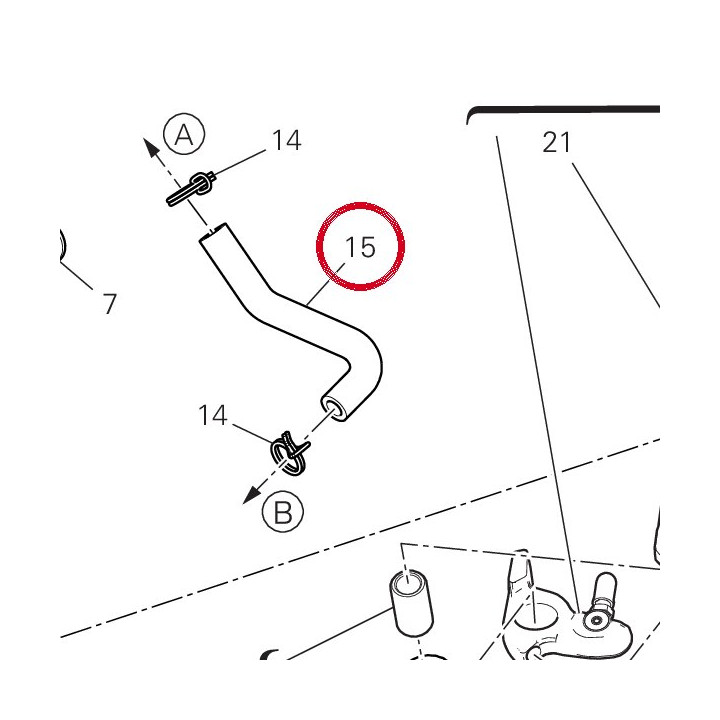 Tuyau 87713271A — réf. 87713271A | Ducati Store
