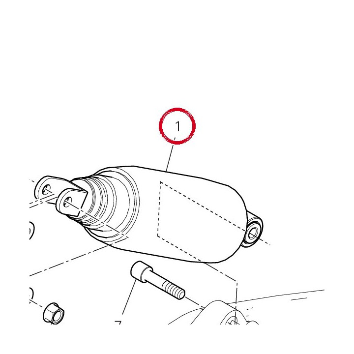 Amortisseur arrière — réf. 36521601A | Ducati Store