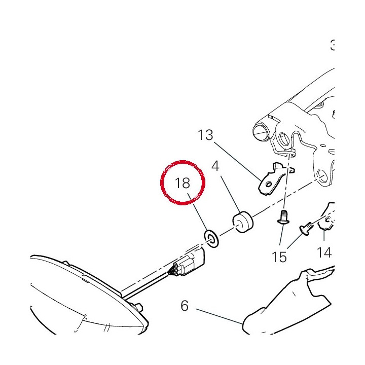 Rondelle 10,2X20X1 85210541B — réf. 85210541B | Ducati Store