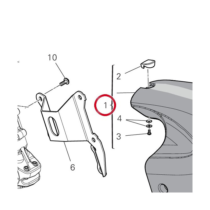 Garde-Boue avant 564P6481AD — réf. 564P6481AD | Ducati Store