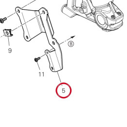 Bride droite 8301S251AA — réf. 8301S251AA | Ducati Store