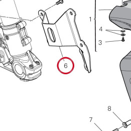 Bride gauche 8301S261AA — réf. 8301S261AA | Ducati Store
