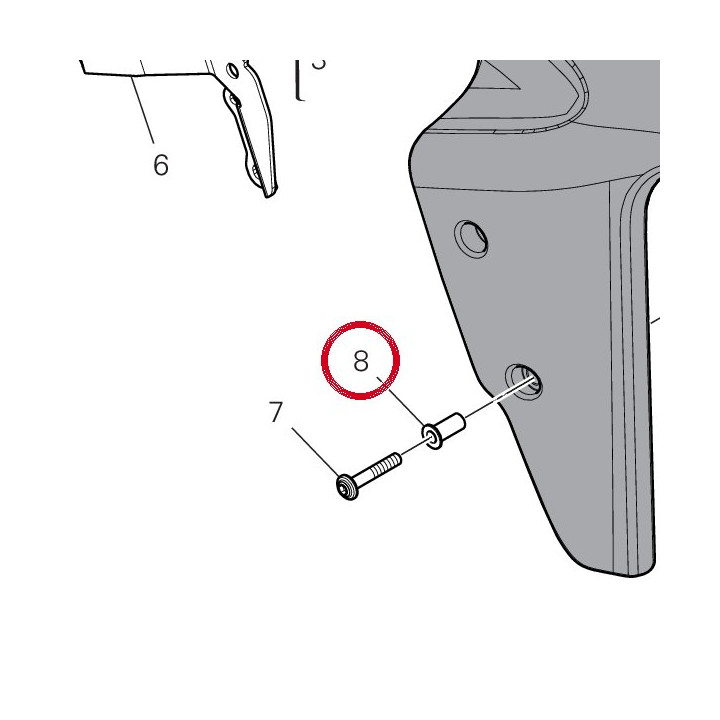 Entretoise 71615381AA — réf. 71615381AA | Ducati Store