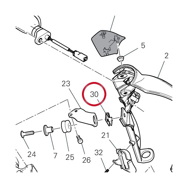 Fixation rapide 85040381A — réf. 85040381A | Ducati Store