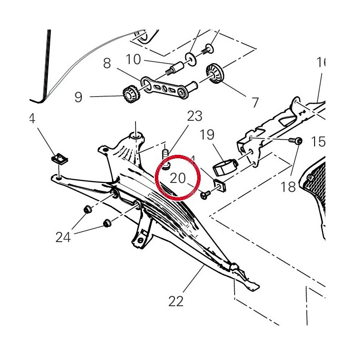 Vis tbei M5X14 77244183B — réf. 77244183B | Ducati Store