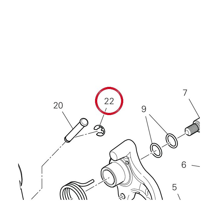 Circlip benzing din 6799 — réf. 88450031A | Ducati Store