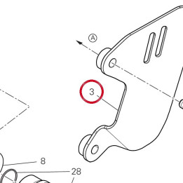Pare-Talon gauche — réf. 4601V891AA | Ducati Store