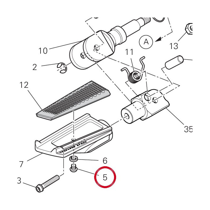 Vis tbei M4X8 77510169B — réf. 77510169B | Ducati Store