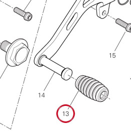 Couvre-Pedale 76510171A — réf. 76510171A | Ducati Store