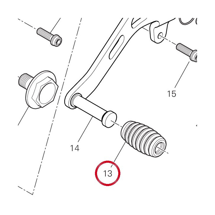 Couvre-Pedale 76510171A — réf. 76510171A | Ducati Store