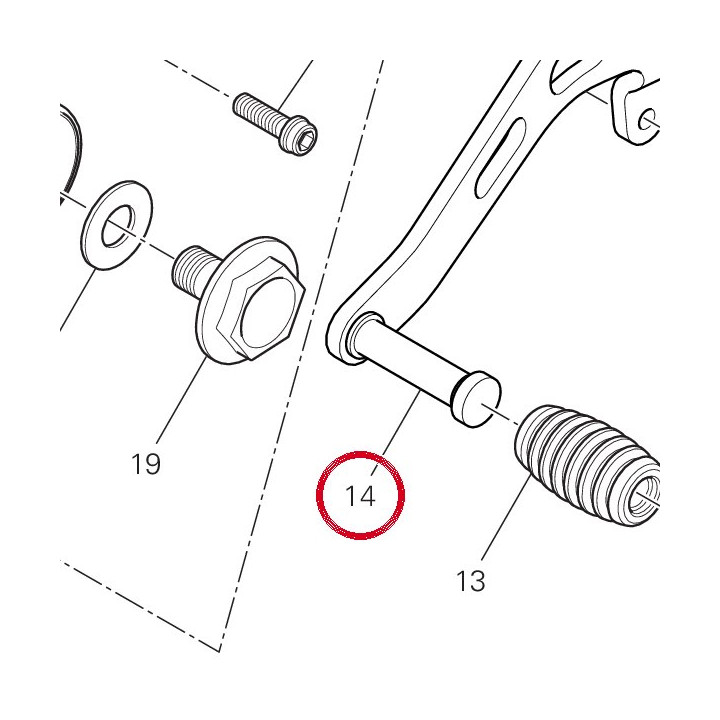 Levier de commande — réf. 96222221AA | Ducati Store