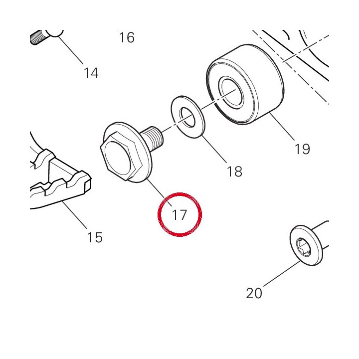 Vis special 77911511AA — réf. 77911511AA | Ducati Store