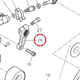 Levier commande cangement — réf. 45612372AA | Ducati Store