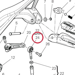 Joint à rotule droit — réf. 84850021A | Ducati Store