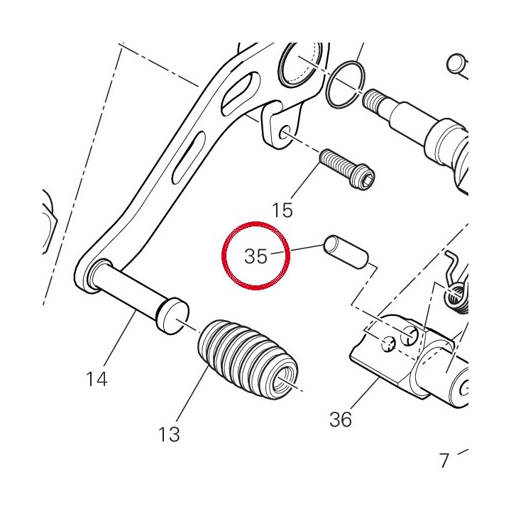 Boccola cieca 97611971AA — réf. 97611971AA | Ducati Store