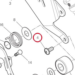 Vis tbeif M8X25 77240623C — réf. 77240623C | Ducati Store