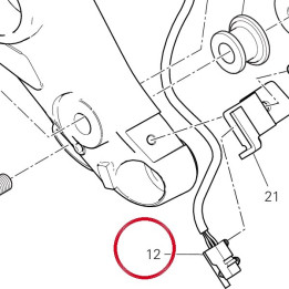 Interrupteur stop arrière — réf. 53920901A | Ducati Store