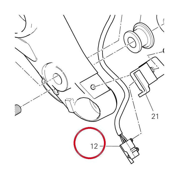 Interrupteur stop arrière — réf. 53920901A | Ducati Store