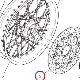 Disque frein avant 49241411A — réf. 49241411A | Ducati Store