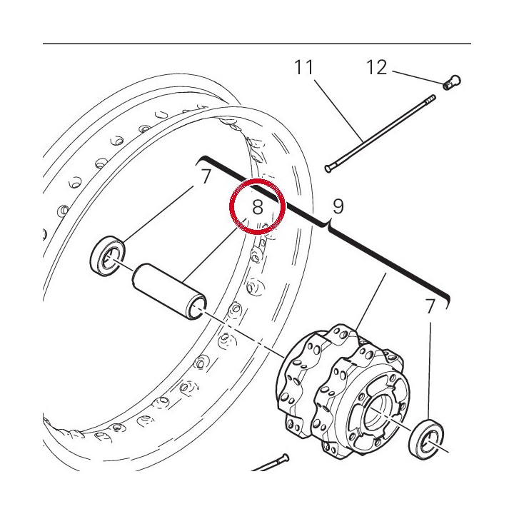 Entretoise interne — réf. 71413241AA | Ducati Store