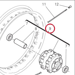 Moyeu roue avant 16220491AA — réf. 16220491AA | Ducati Store