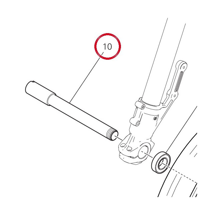 Pivot roue avant 81910781AA — réf. 81910781AA | Ducati Store