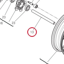 Pivot roue arrière — réf. 81910791AA | Ducati Store