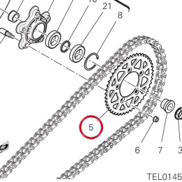 Couronne D46 49412061AA — réf. 49412061AA | Ducati Store