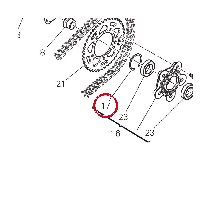 Circlip 88440061A — réf. 88440061A | Ducati Store