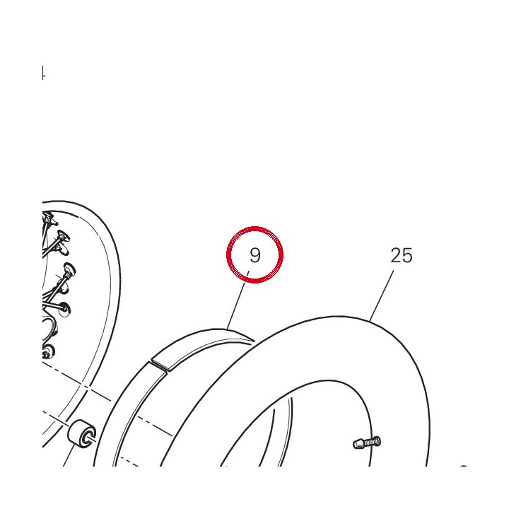 Protection chambre à air — réf. 46040321A | Ducati Store