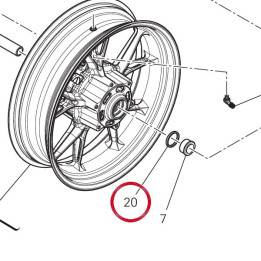 Entretoise interne 71311841A — réf. 71311841A | Ducati Store