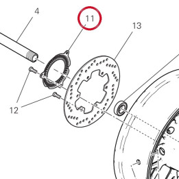Roue phonique arrière — réf. 50410061A | Ducati Store